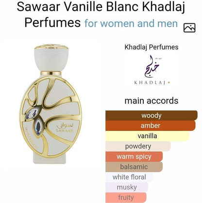 Sawaar vanille blanc khadlaj